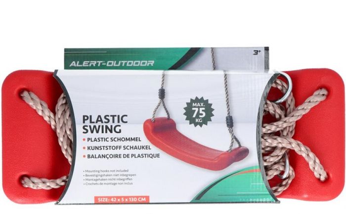 Alert Swing Shelf - plasthuske som tåler vekt opp til 75 kg - rød