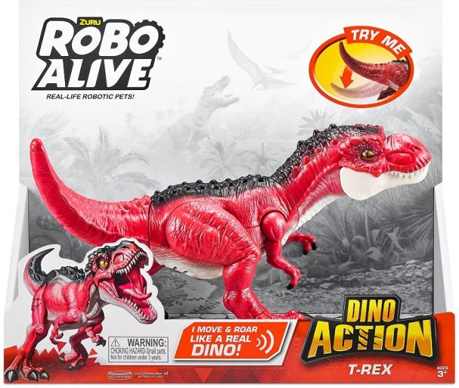 Zuru Robo Alive Dino Action T-rex - interaktiv dinosaurie med ljud och rörelse
