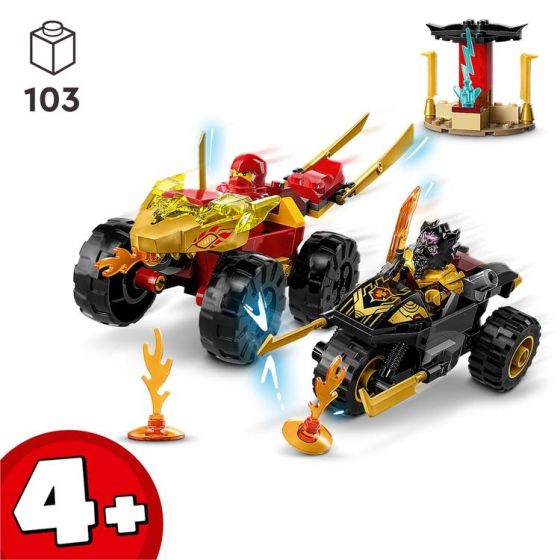 LEGO Ninjago 71789 Kai og Ras' bil- og motorcykelkamp