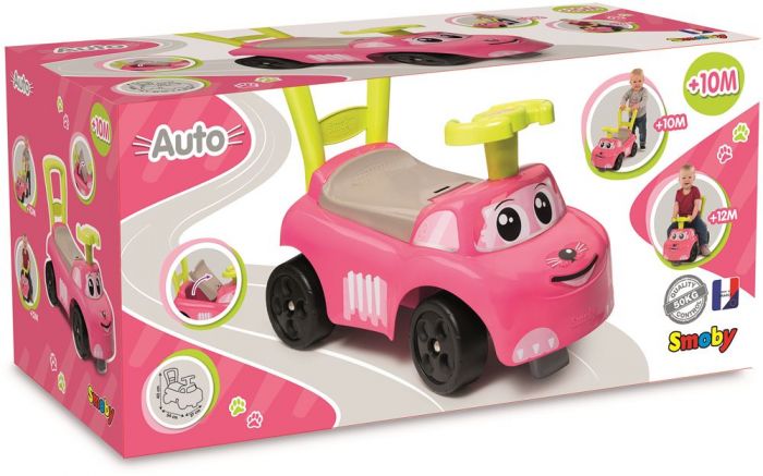 Smoby Ride-on - rosa gåbil 