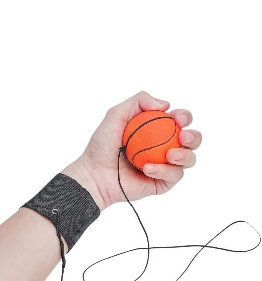 Alert returball - ball med strikk - 6 cm