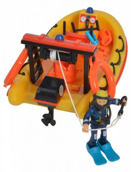 Brandmand Sam Neptun-båd - Penny-figur - flyder og kan bruges i vand