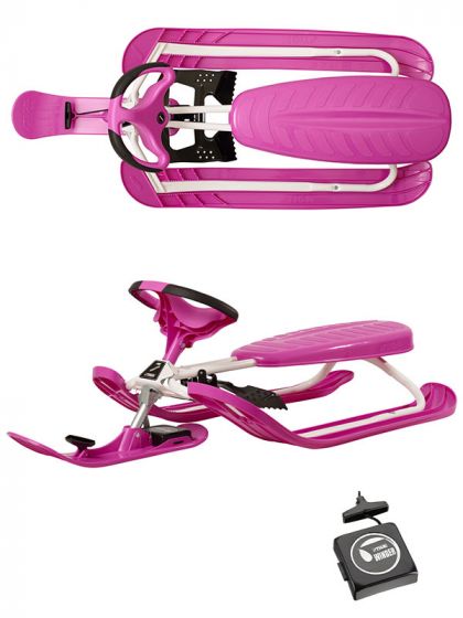 Stiga Snowracer Color Pro rattkjelke - rosa