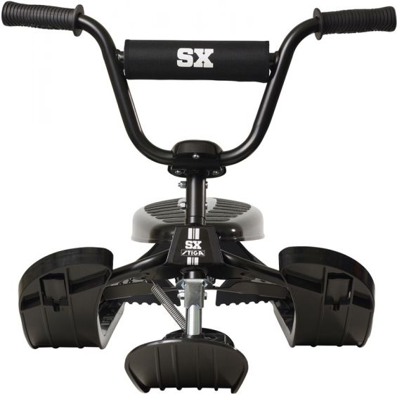 Stiga Snowracer Curve SX color Pro kjelke med BMX-styre - sort