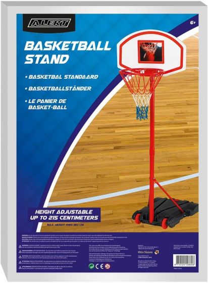 Alert Basketball stativ med nett - justerbar høyde opptil 215 cm