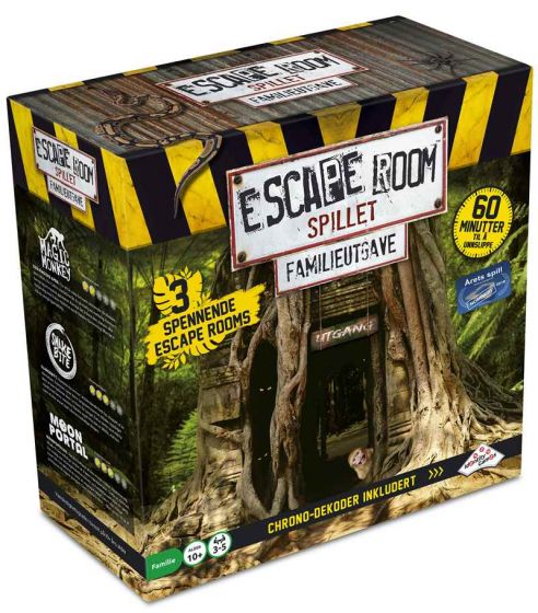 Escape Room spillet familieutgave - 3 spennende escape rooms - Chrono dekoder inkludert