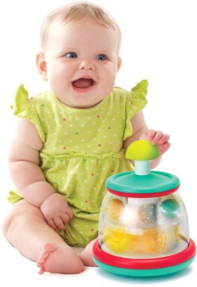 Bkids aktivitetsleke for baby - snurrebass med fargerike kuler