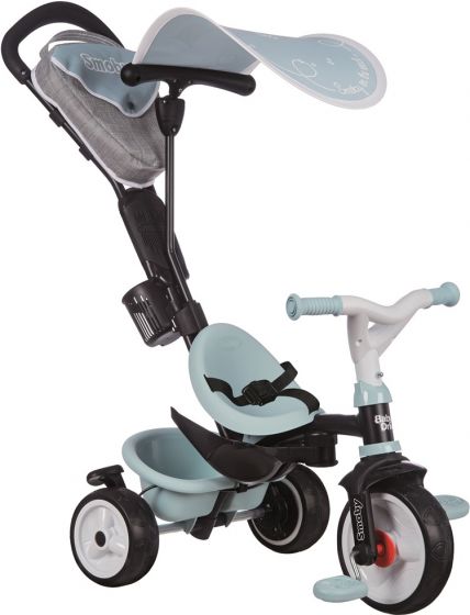 Smoby Baby Driver Plus 3i1 trehjulssykkel - blå