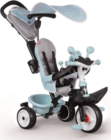 Smoby Baby Driver Plus 3i1 trehjulssykkel - blå