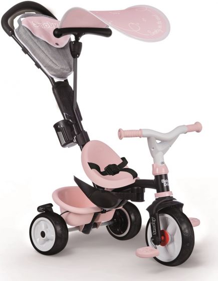 Smoby Baby Driver Plus 3i1 Trehjuling - rosa