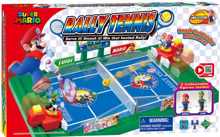 Super Mario Rally Tennis - tennis-spill med Mario og Luigi samlefigurer