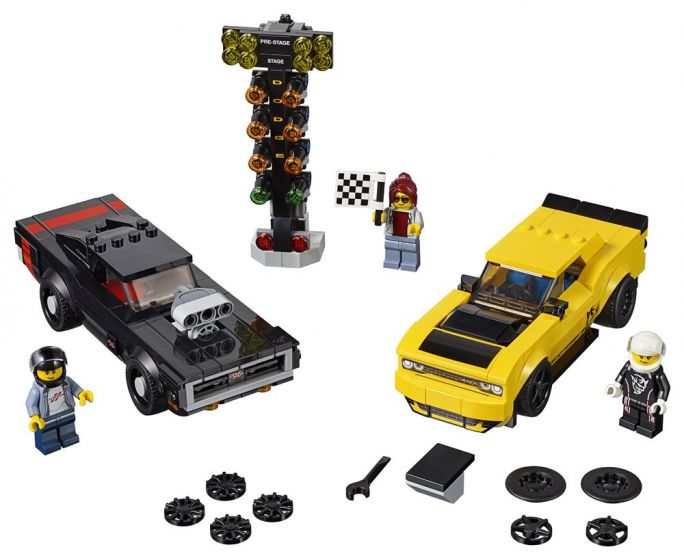 LEGO Speed Champions 75893 2018 Dodge Challenger SRT Demon och 1970 Dodge Charger R/T