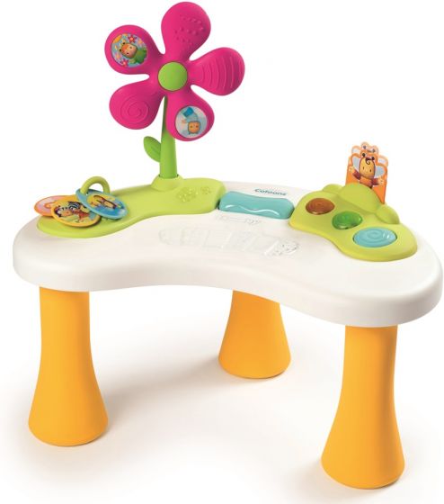 Smoby Cotoons Cosy Seat - oppblåsbar stol med aktivitetsbord med lys og lyd