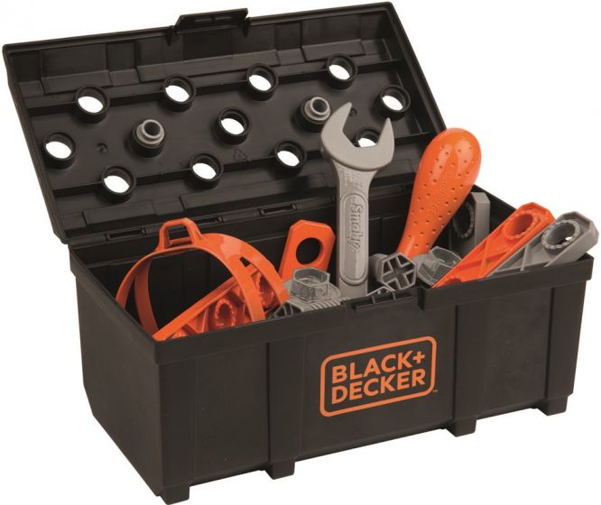 Smoby Black and Decker Trailer - Lastbil med verktygslåda och verktygssats - 60 delar