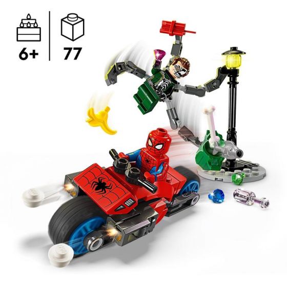 LEGO Super Heroes Marvel 76275 Motorcykeljagt: Spider-Man mot Doc Ock