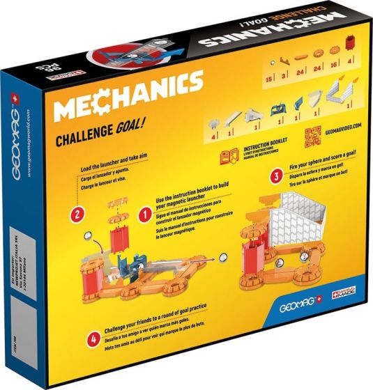 Geomag Mechanics Challenge Goal - magnetisk byggesett og spill - 96 deler