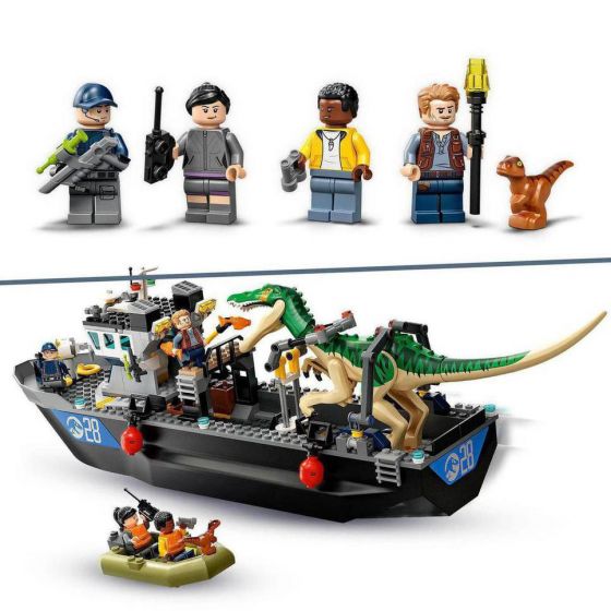 LEGO Jurassic World 76942 Baryonyx’ båtflukt