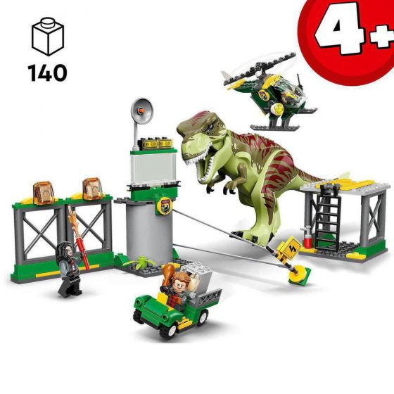 LEGO Jurassic World 76944 T. rex på rømmen