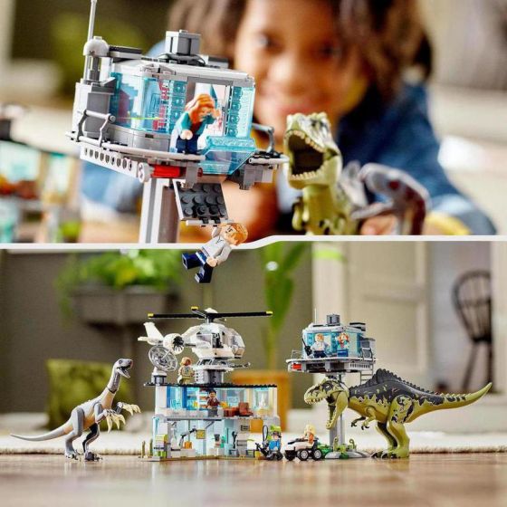 LEGO Jurassic World 76949 Giganotosaurus og Therizinosaurus angriper