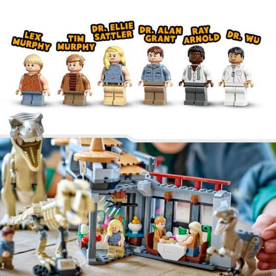 LEGO Jurassic World 76961 Besøkssenter: T. rex og Raptor angriper