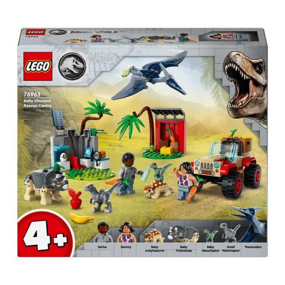 LEGO Jurassic 76963 World Räddningscenter för dinosaurieungar