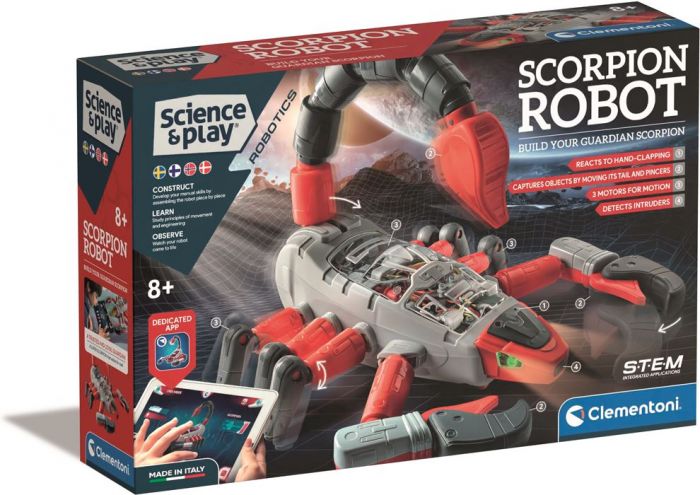 Clementoni Science and Play Robotics - mekanisk skorpion-robot byggesett