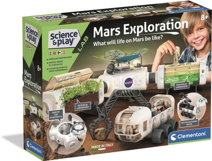 Clementoni Science and Play Lab Nasa Mars Explorations eksperimentsæt - fra 8 år