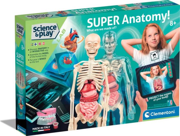 Clementoni Science and Play Super Anatomy vitenskapssett - hva er vi laget av?