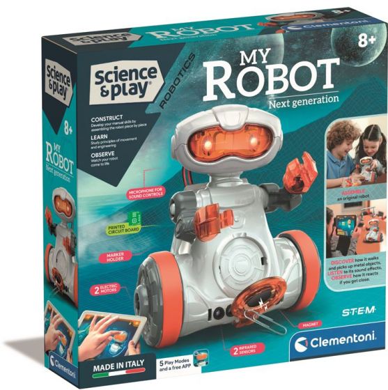 Clementoni Science and Play My Robot Next Generation appstyrd robot byggsats