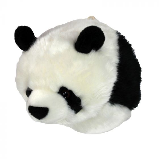 Tinka Pandahuvud i Plysch - Fästs på väggen - 20 cm