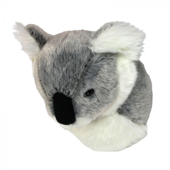 Tinka Koalahuvud i plysch - Fästs på väggen - 20 cm