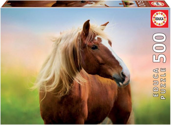 Educa Puslespill 500 brikker - Horse at Sunrise - hest