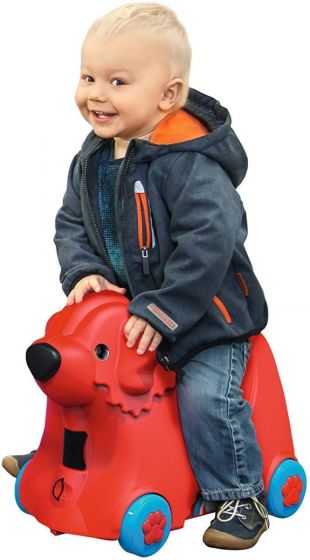 BIG Bobby Trolley resväska - röd hund