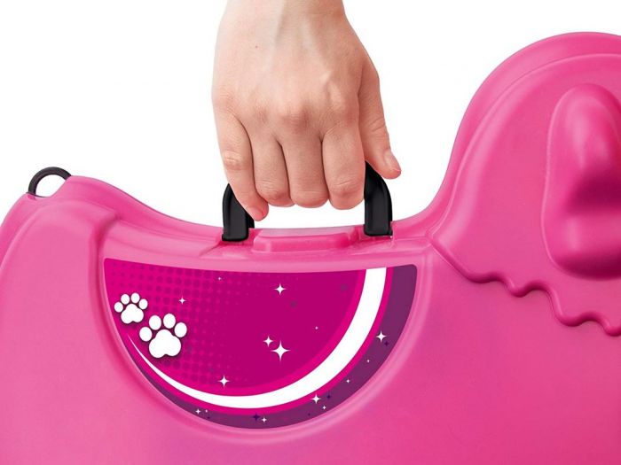 Big Bobby Trolley børnekuffert - lyserød hund