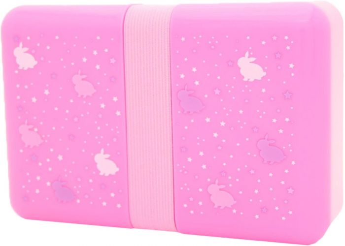 PURENorway Bunny matboks med strikk - rosa