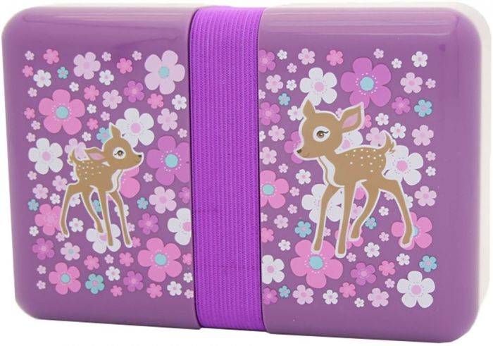 PURENorway Bambi matboks med strikk - lilla