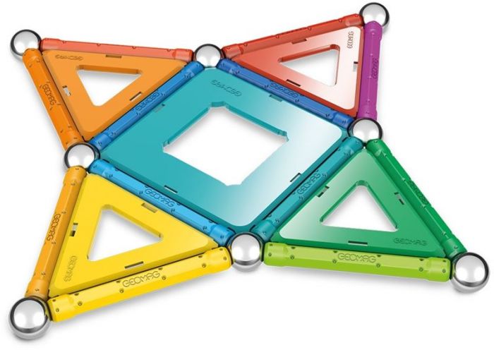 Geomag Rainbow Special Edition - färgglad magnetisk byggsats - 36 delar