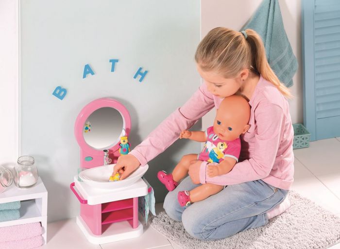 BABY Born Bath Toothcare Spa - handfat med spegel - ljud och ljus