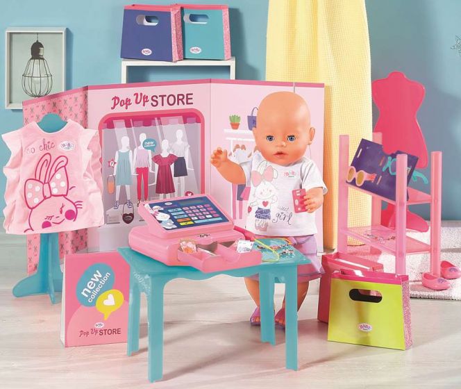 BABY Born Boutique Pop up Store - butikk med varer til dukke - 25 deler