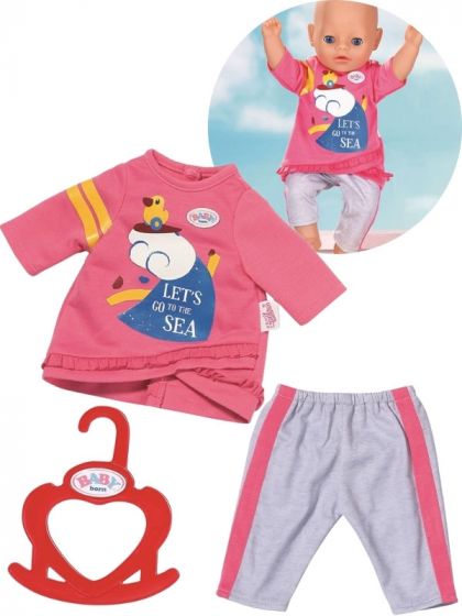 BABY Born Little Casual Outfit - byxor och tröja - 36 cm