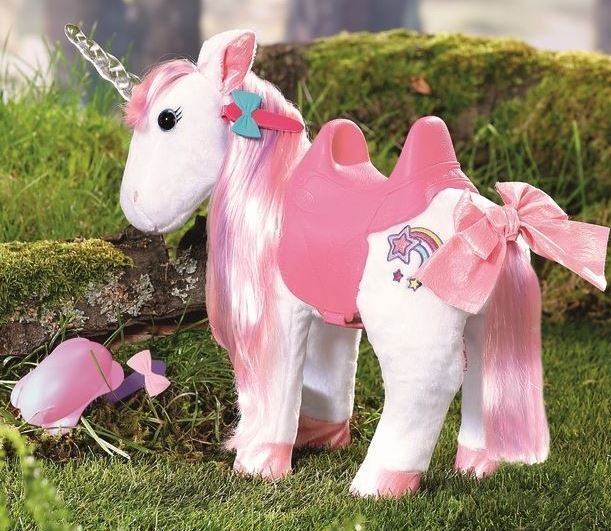 BABY Born Unicorn - enhörning med ljud och rörelser - för dockor 43 cm