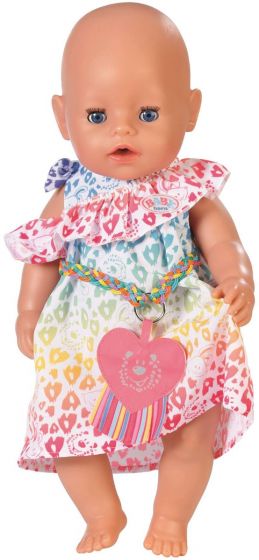 BABY Born Rainbow Leo Dress - klänning 43cm dockkläder