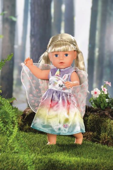 BABY Born Unicorn Fairy - kjole med vinger til dukke 43 cm