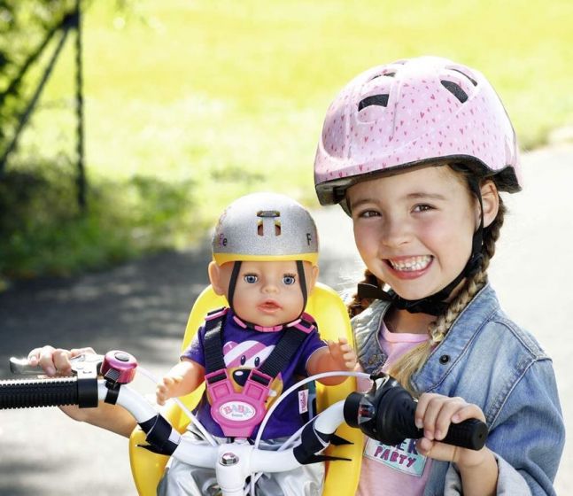 BABY Born sykkelsete til dukke 43 cm - festes på sykkelstyret