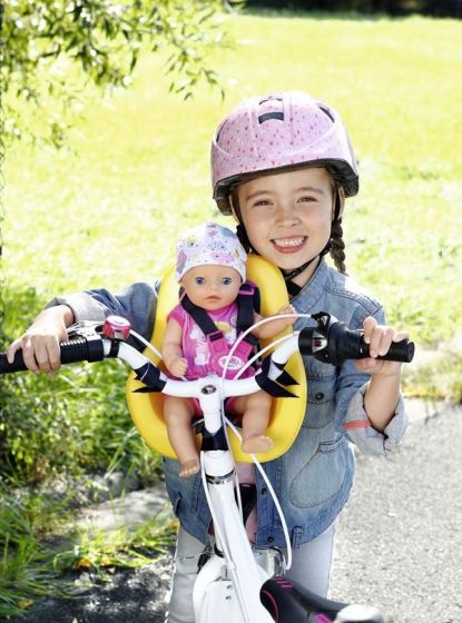 BABY Born sykkelsete til dukke 43 cm - festes på sykkelstyret