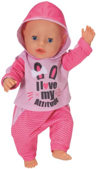 BABY Born joggedress til dukke 43 cm - rosa