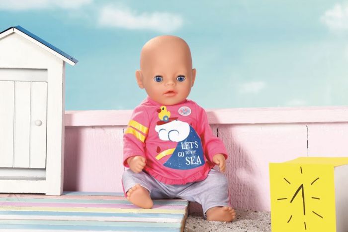 BABY Born Little Casual Outfit - rosa genser og bukse i myk bomull til dukke 36 cm