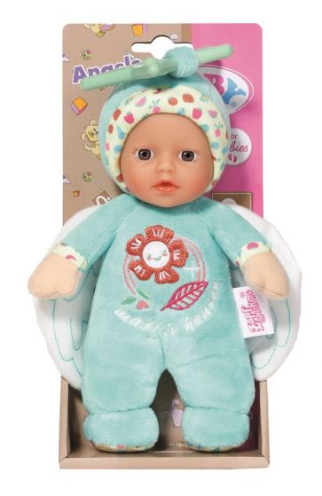 BABY Born Angel for babies  blød dukke med stjerneclips - 18 cm - blå