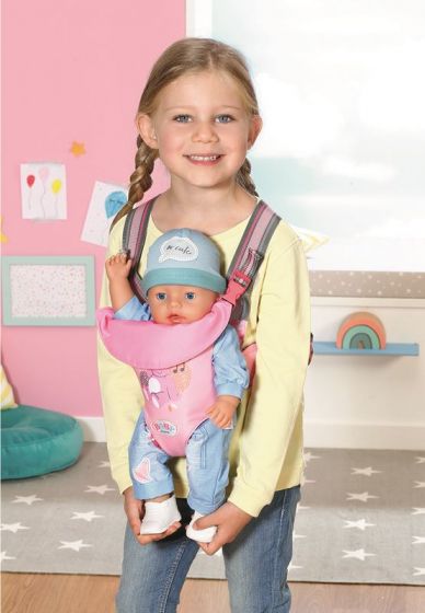 BABY Born Baby Carrier - rosa bæresele til dukker opptil 43 cm