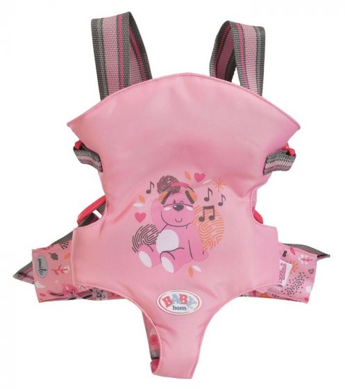 BABY Born Baby Carrier - rosa bæresele til dukker opptil 43 cm